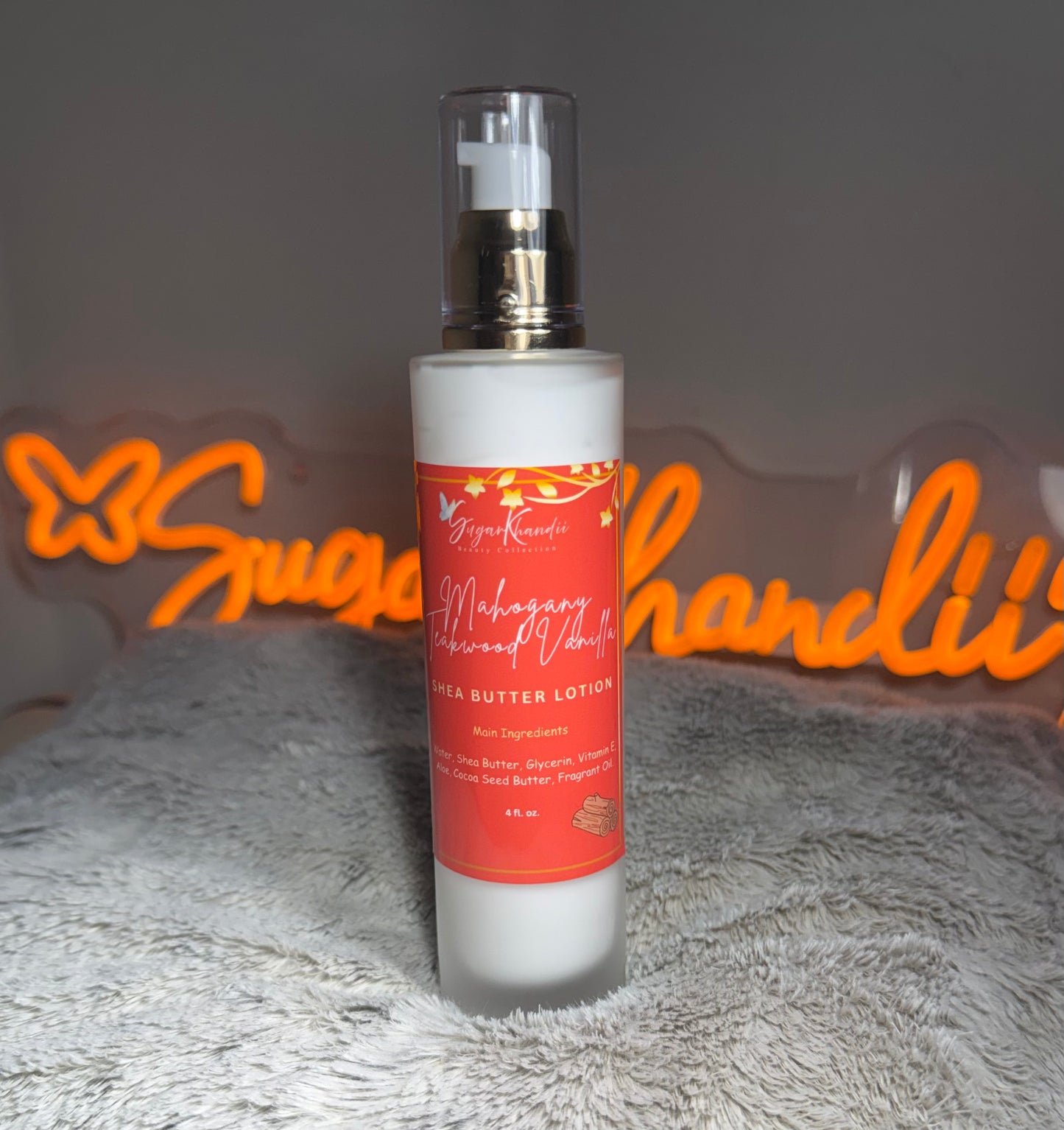 π€β¨ Mahogany Teakwood Vanilla Shea Butter Lotion β¨π€ - 4oz