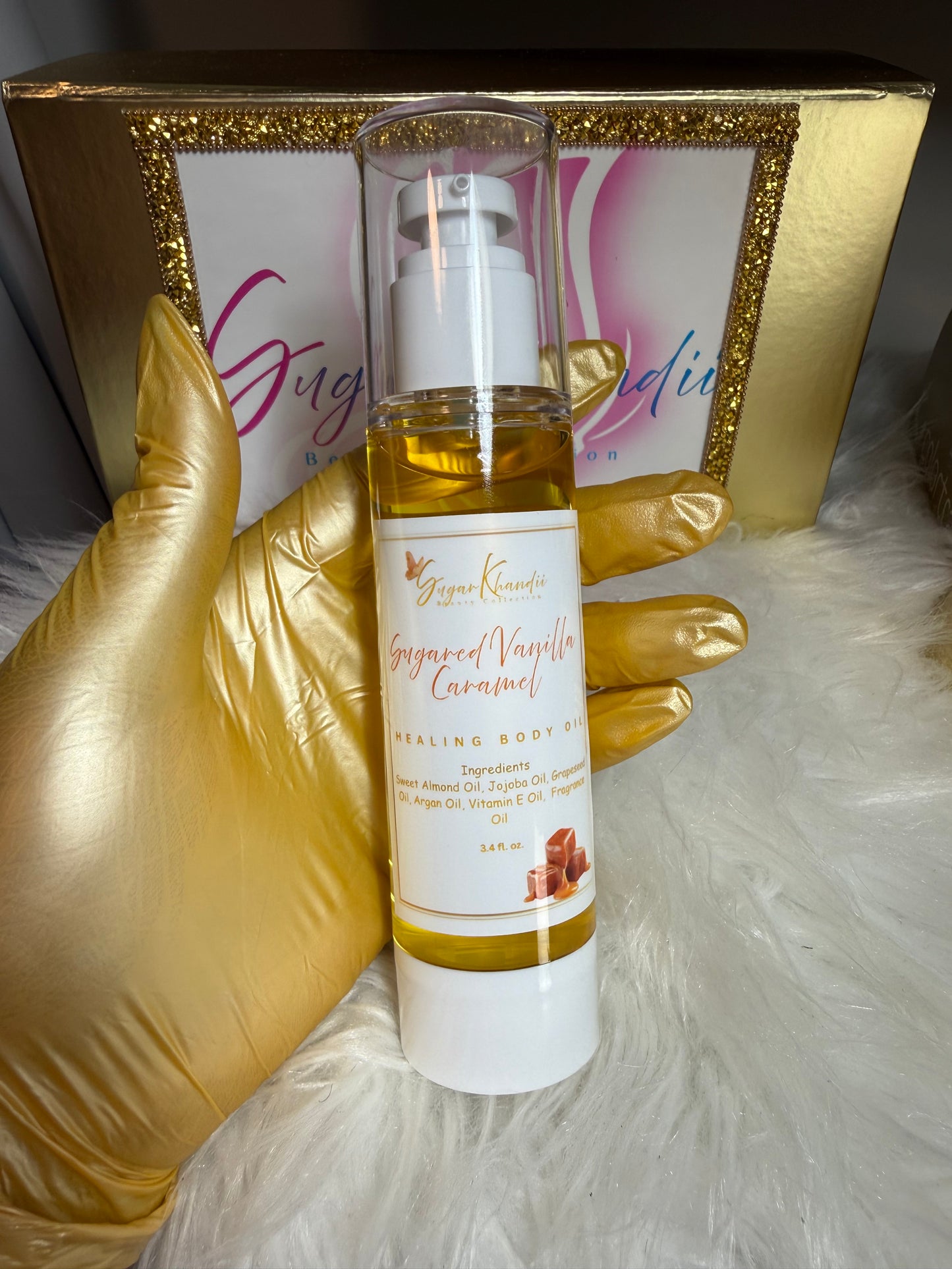 Healing Body Oil - Sugared Vanilla Caramel 3.4 oz