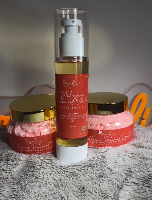 🤎 Mahogany Teakwood Vanilla Body Care Set