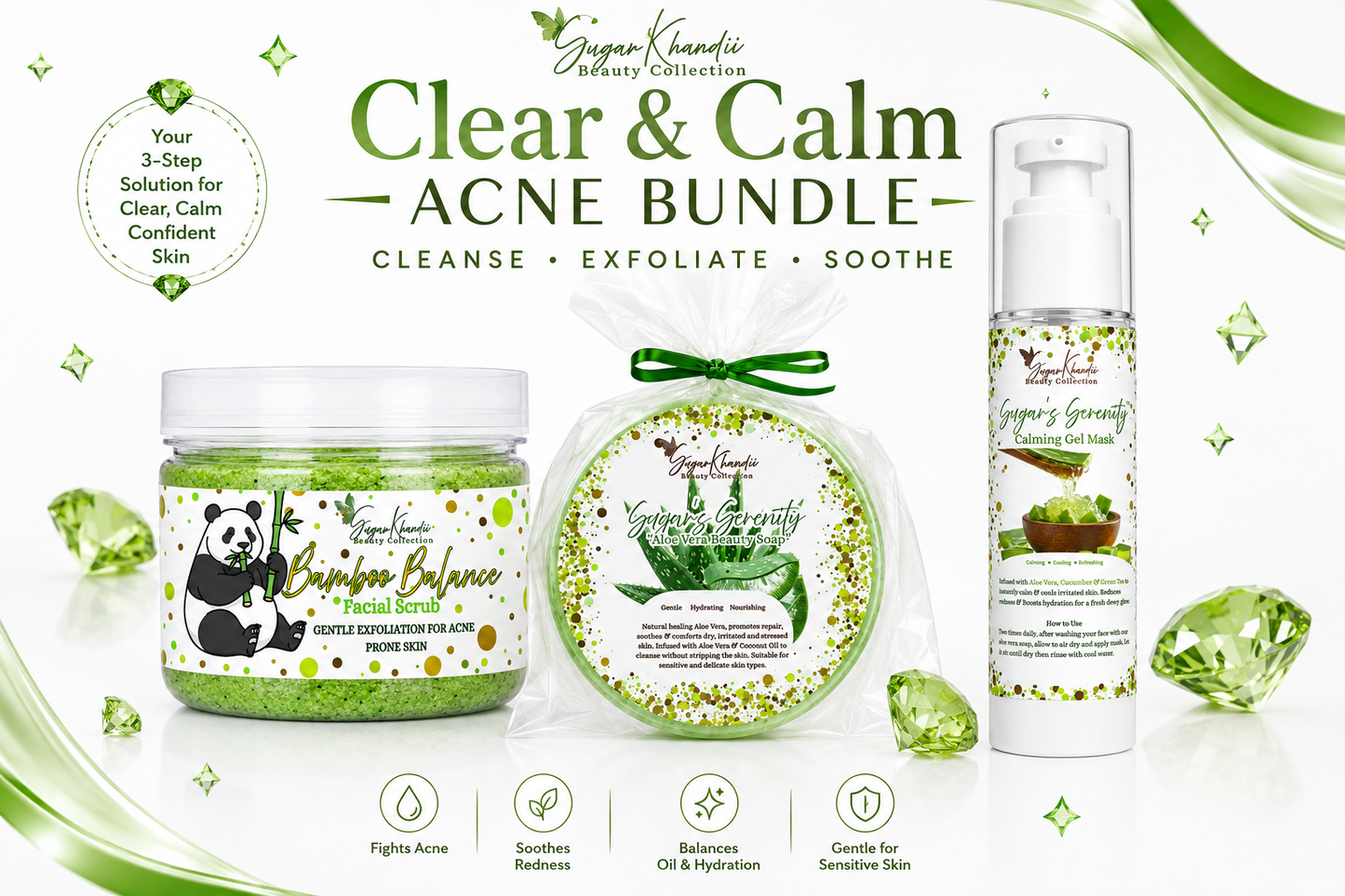 🪴 ✨CLEAR & CALM ACNE BUNDLE ✨🪴