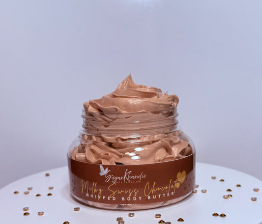 Whipped Body Butter - Milky Swiss Chocolate Chips/Cake Scented  🍫